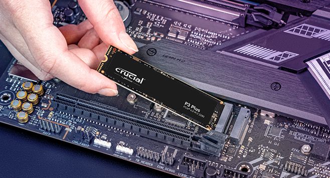 Crucial P3 Plus 500GB PCIe M.2 2280 SSD